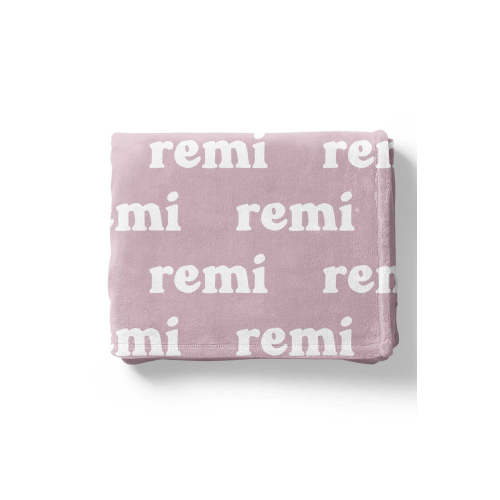 Violet Tones Personalized Color Blanket