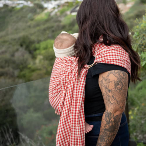 Dolly Ring Sling | Red Gingham | hope&plum