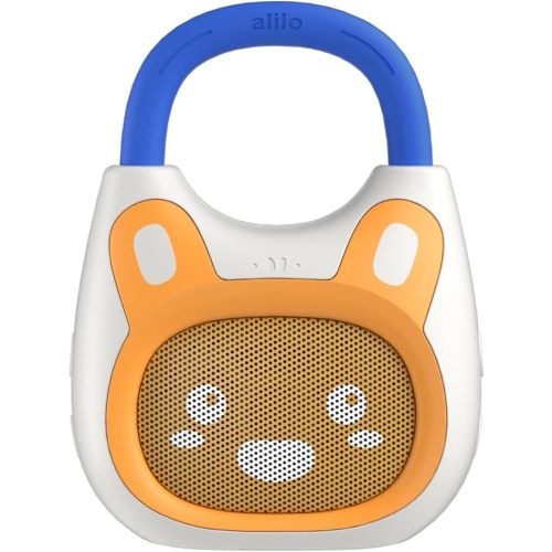 alilo Pocket Bunny Portable Kids Music Player, Musical Toys for Toddlers, Preloaded 120+ Stories/Music/Lullabies/White Noise,High Fidelity Sound Travel Bluetooth Speaker (with Strap and Ring)