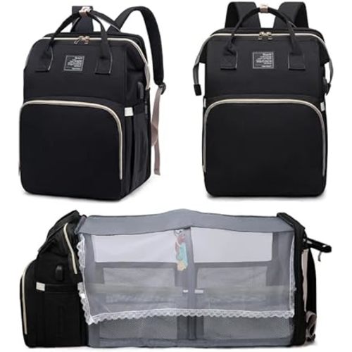 Diaper Bag Backpack with Changing Station, 25L Large Capacity