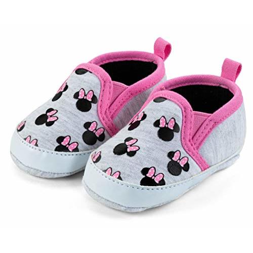 Disney Mickey & Minnie Mouse Infant Slip-On Shoes, Baby Crib Sneakers, Sizes 3–18 Months