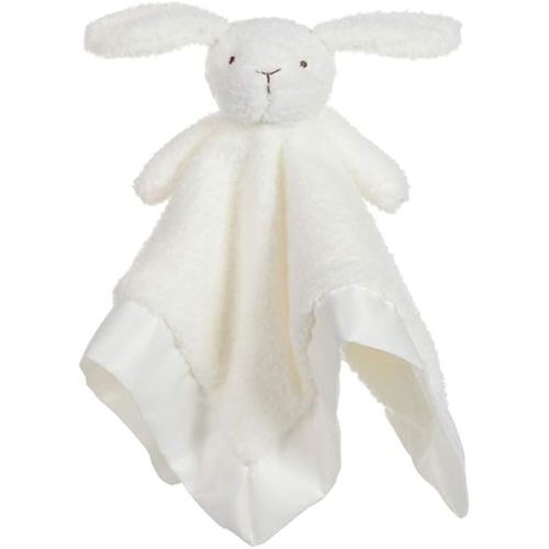 Apricot Lamb Stuffed Animals Soft Security Blanket White Bunny Rabbit Infant Nursery Character Blanket Luxury Snuggler Plush(White Bunny, 14 Inches)