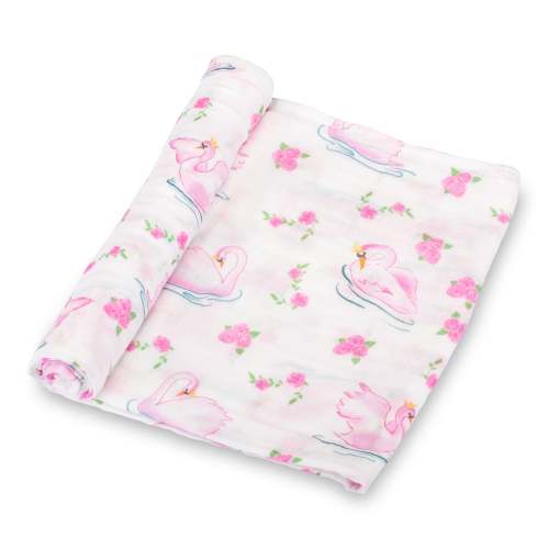 Swan Soirée Baby Swaddle Blanket