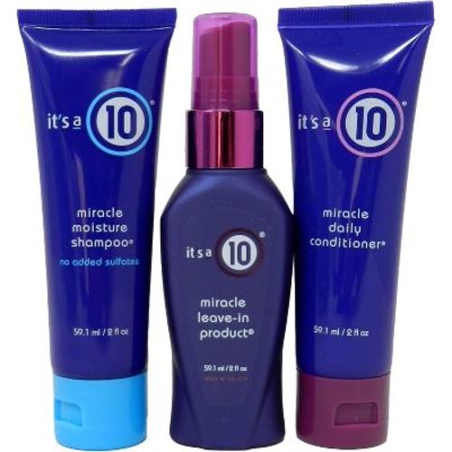 It's a 10 Ten Travel Starter Kit - Miracle Shampoo & Conditioner & Leave In 2 oz. sizes TRIO SET