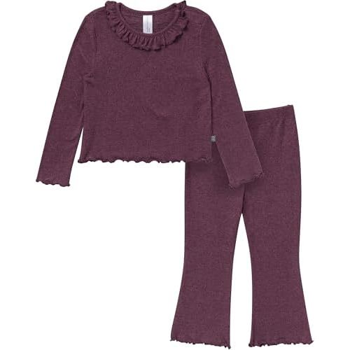 Modern Moments by Gerber baby-girls Ruffle Collar Top and Flare Pant Set