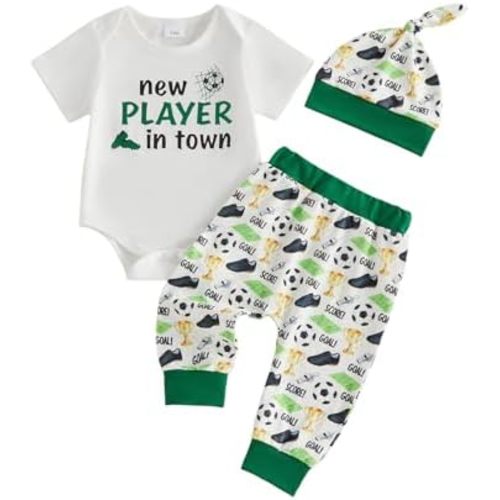GOOCHEER Newborn Baby Boy Clothes Crawfish Short Sleeve Romper Shirt Top Pants Hat Set Summer Outfits