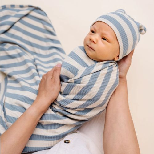 Lincoln Ribbed Swaddle Blanket