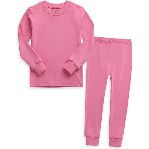 VAENAIT 6M-12Y Toddler Toddler Kids Toddler Girls Boys Soft Comfy Modal Tencel Solid Raglan Sleepwear Pajamas Pjs 2pcs Set