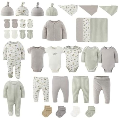 The Peanutshell 30pc Newborn Baby Clothes Boy Girl, 0-3 Neutral Clothes Set