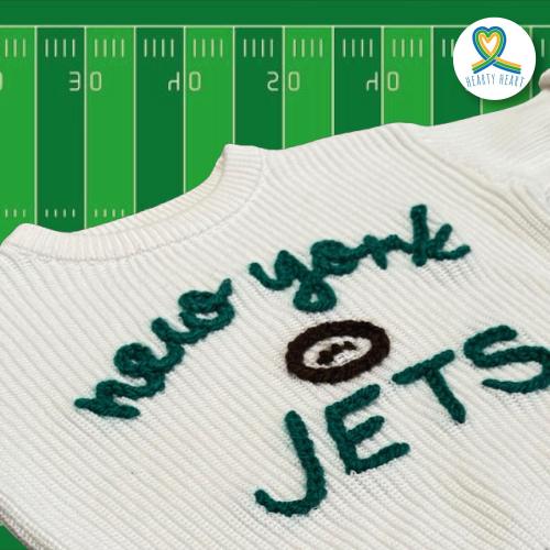 New York sports embroidered sweater, custom football, baseball, basketball, hockey, New born baby clothes, gifts for babies kids boys girls