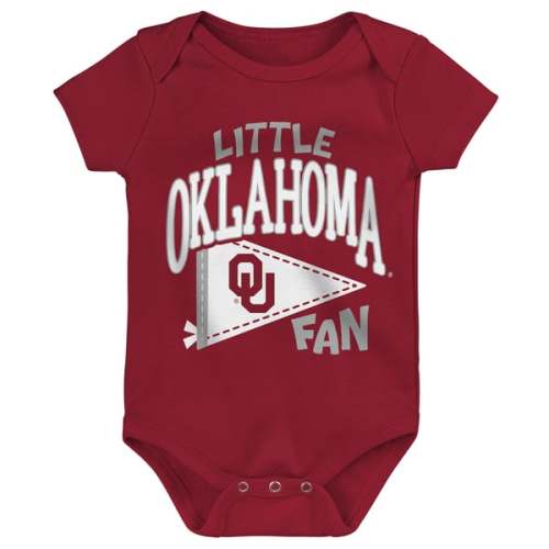 Newborn Outerstuff Crimson Oklahoma Sooners Little Banner Bodysuit