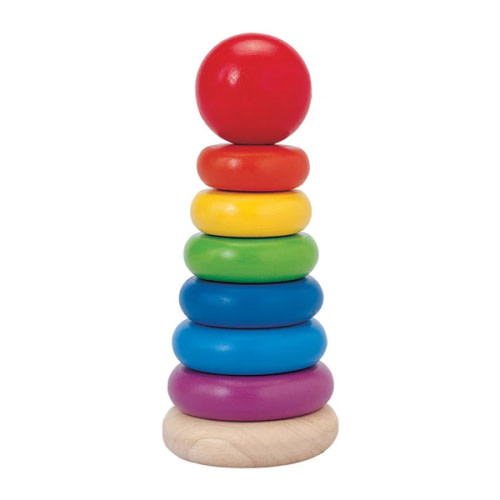 PlanToys Classic Stacking Ring – Green Bean Baby Boutique