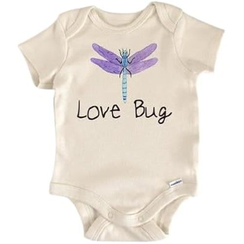 Love Bug Dragonfly - Baby Boy Girl Clothes Infant Bodysuit Funny Cute Newborn