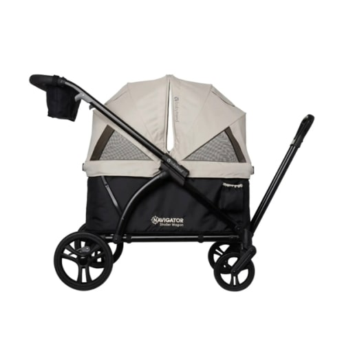 Baby Trend Navigator® 2-in-1 Stroller Wagon | 2 Built-In Seats with Adjustable Dual Canopies