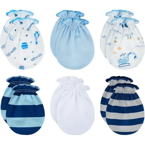 RATIVE Baby Mittens No Scratch, Newborn Gloves 0-6M, Registry Essential