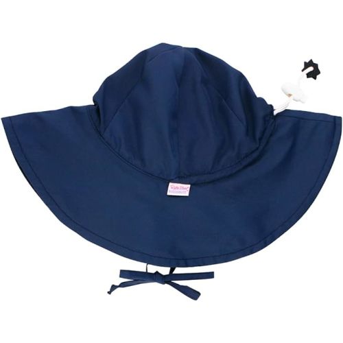 RuffleButts Baby-Girls Sun Hat Floppy Wide Brim UPF 50+ - Baby Sun Hat with Sun Protection