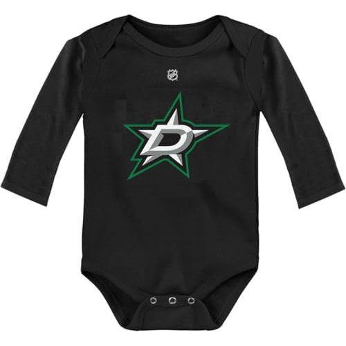 Outerstuff NHL Newborn & Infants 0-24 Months Primary Logo Long Sleeve Bodysuit Creeper Romper