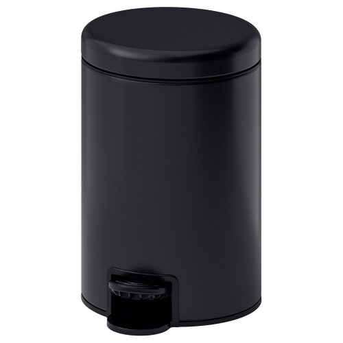 GANSJÖN Trash can - black 1 gallon