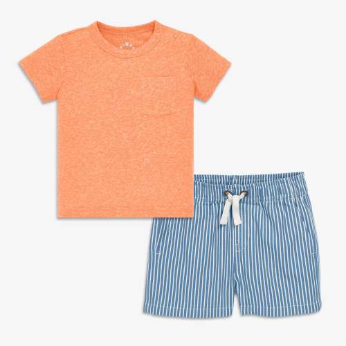 Baby heathered tee set | Primary.com