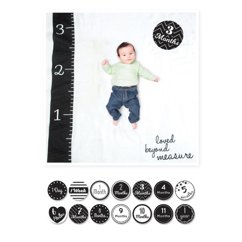 Baby's 1st Year Swaddle & Milestone Cards - Loved Beyond Measure