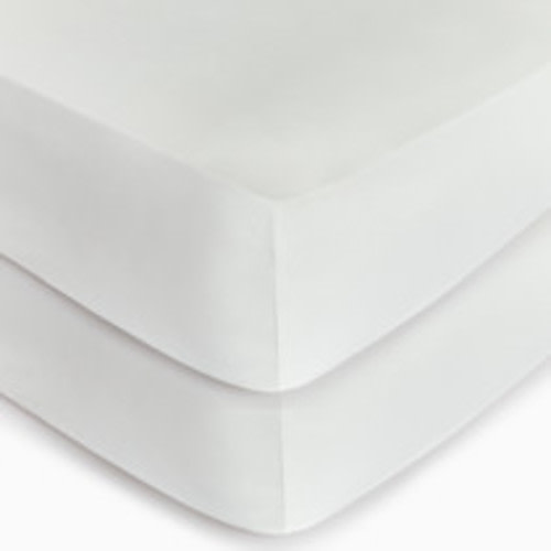 Soundly Percale Organic Crib Sheet Bundle - White
