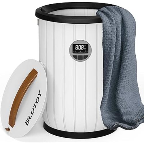 Towel Warmers for Bathroom, 20L Large Bucket with LED Display, 3 Heating Modes & Adjustable Timer, Auto Shut-Off Safety, Fits 2 Oversized 40"x70" Towels, Bathrobes & Blankets – Spa-Grade Towel Heater