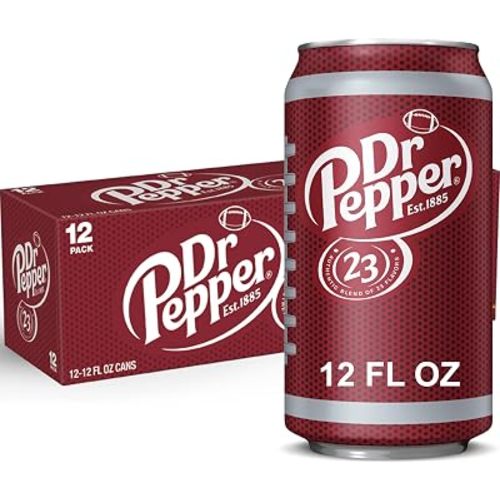 Dr Pepper Soda, 12 fl oz cans, 12 pack