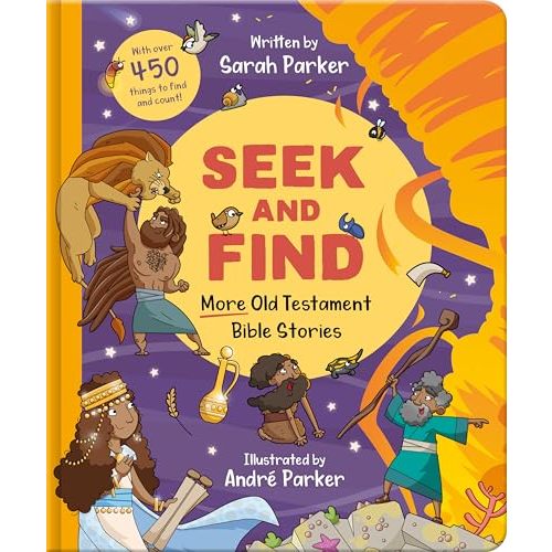 Seek and Find: More Old Testament Bible Stories: With over 450 Things to Find and Count! (Fun interactive Christian book to gift kids ages 2-4)