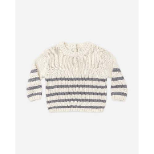 Rex Sweater Slate Stripe – Quincy Mae