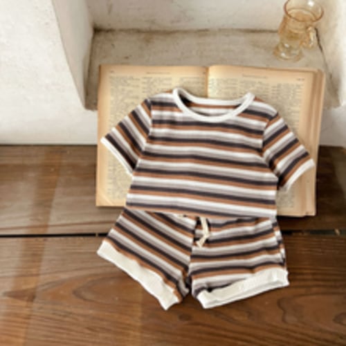 Multi Color T-Shirt and Drawstrings Shorts Set – Teeny Mini Me
