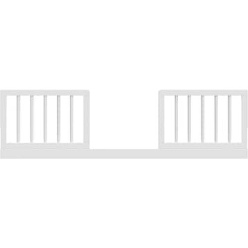 Toddler Safety Guardrail Kit with Dowels (White) for Storkcraft & Graco Crib Conversion – GREENGUARD Gold Certified