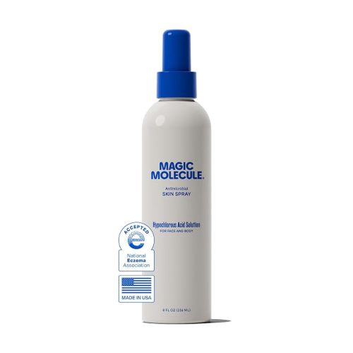 Magic Molecule Hypochlorous Acid Spray for Breakout-Prone Skin, Eczema & Itchy Rashes | Helps 50+ Dermal Issues | Safe for Multiple Daily Uses | For All Skin Types | 8 oz Spray
