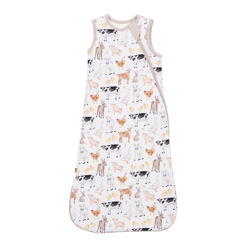 Larkspur Baby | Bamboo Wearable Blanket | Sleep Sack in Funny Farm