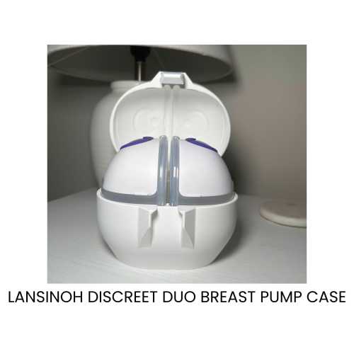 Breast Pump Case: LANSINOH Discreet Duo - 3D Printed Hands Free Pump Carrying Case
