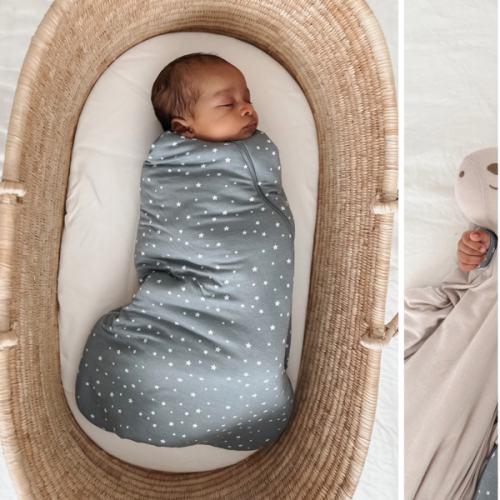 Dream Dusty Blue 2.5 TOG Bamboo Viscose Swaddle Wrap | günamüna