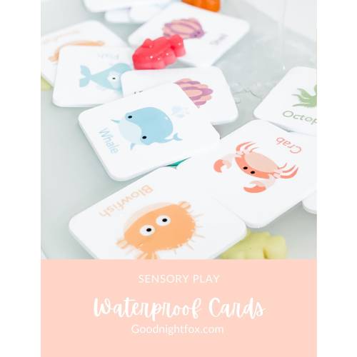 Waterproof Sea Ocean Animal Bath Time Memory Game perfect for water sensory play, bath or pool time toddler fun