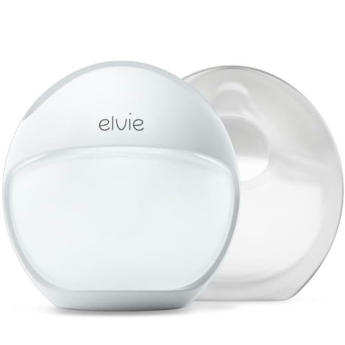 Elvie Curve - Manual Wearable Breast Pump - Hands-Free, Kick-Proof, Portable Silicone Pump That Can Be Worn in-Bra for Gentle, Natural Milk Expression - Breast Feeding Essentials