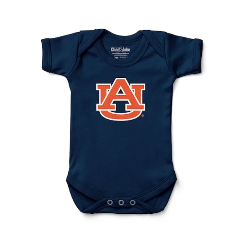Infant Chad & Jake Navy Auburn Tigers Primary Logo Bodysuit
