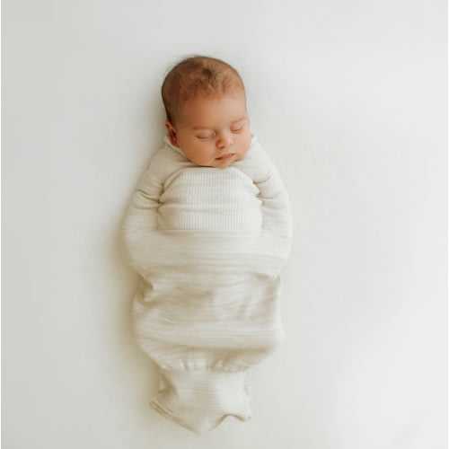 Bamboo Blend Beige Swaddle Sleep Sack – Swaddelini