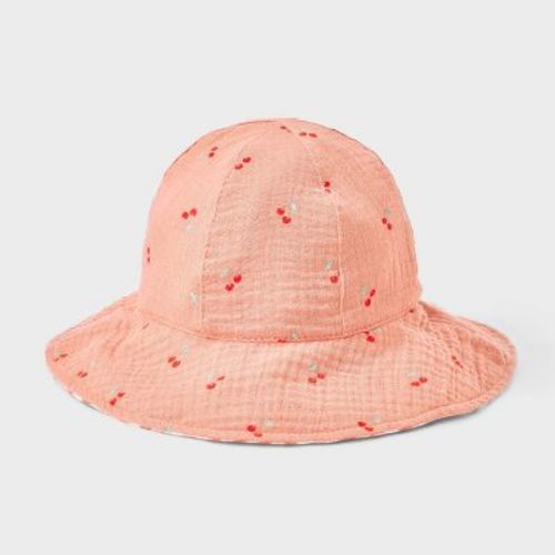 Baby Girls' Cherries Reversible Sunhat - Cloud Island™ 6-12M