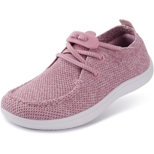 WHITIN Toddler/Little Kid Wide Barefoot Shoes | Slip-on Loafers for Boys/Girls | One-Pull Tightening