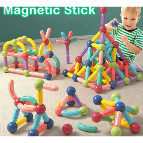 NIKO Early Educational Toy Magnetic Blocks Toy For Kids Magnetic Stick Building Blocks Big Size Set Gifts