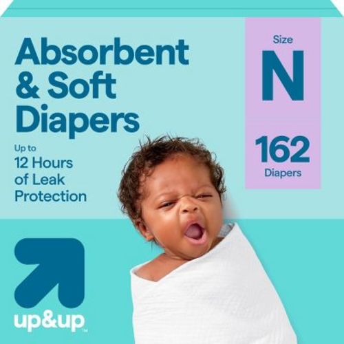 Disposable Diapers - Newborn Size - 162ct - up&up™