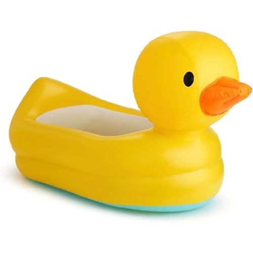 Munchkin Duck Inflatable Baby Bathtub, White Hot Heat Alert
