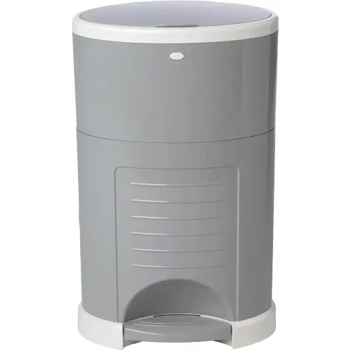 Diaper Dekor Classic Hands-Free Diaper Pail | EKO Gray | Easiest to Use | Just Step – Drop – Done | Doesn’t Absorb Odors |