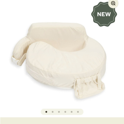 Super Deluxe Oat Nursing Pillow with 100% Organic Cotton Cover
