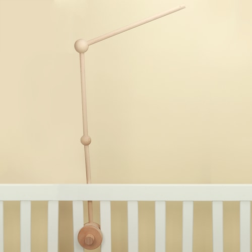 Natural Wood Baby Crib Arm