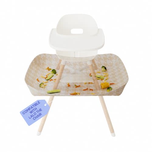 CATCHY - High Chair Food Catcher - Compatible with Lalo the Chair | High Chair Food Catcher - High Chair Sold Separately - Baby & Toddler Food & Mess Catcher - Under High Chair Accessory
