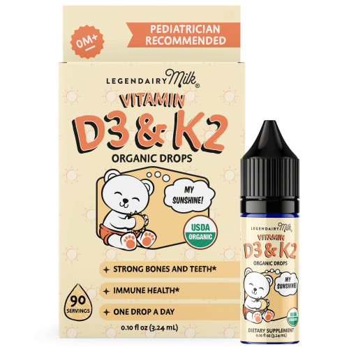 Organic Baby and Toddler D3&K2 Drops – Legendairy Milk