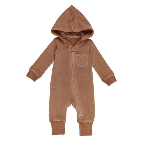 Latte | Organic Cozy Zipper Romper – L'ovedbaby